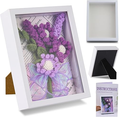 Miniatura 10 de Paquete de 2 kits de ganchillo para principiantes, kit de ganchillo de animales, bonito kit de inicio de ganchillo con video tutorial, 2 ganchillos