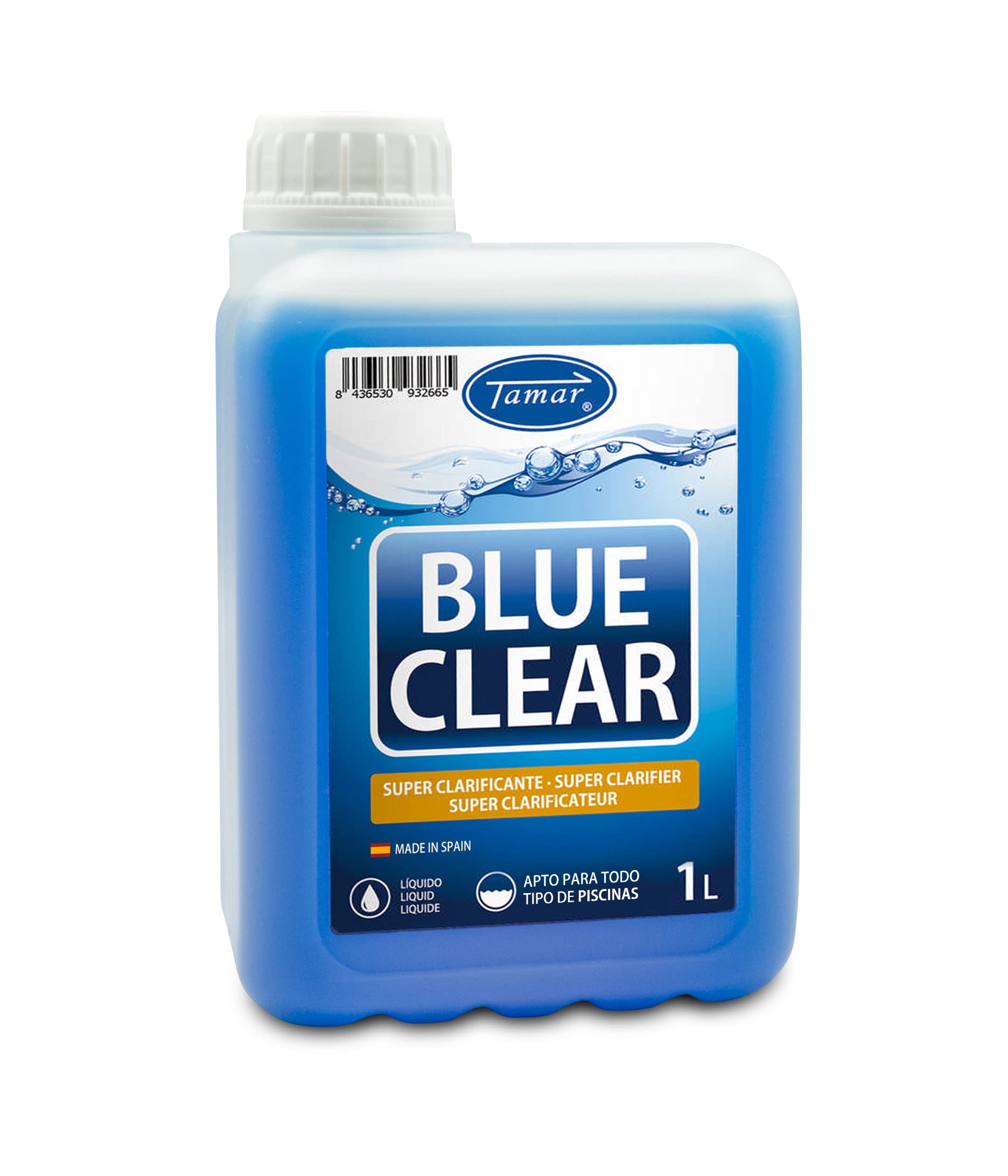 Tamar Blue Clear, Super Clarificante/Floculante, 1 Litro