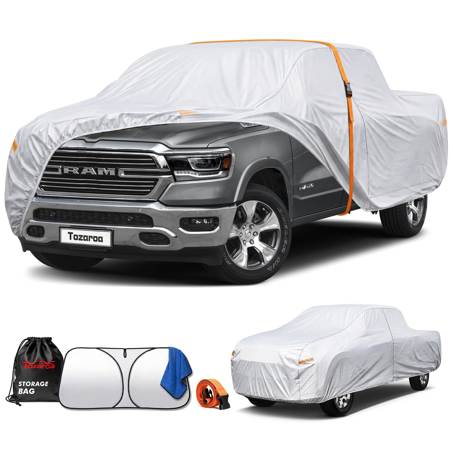 Car Cover Waterproof All-Weather,Heavy-Duty Outdoor Full Exterior Automobiles Sedan/Coupe (Length 186-193 inch) with Windshield Sun Shade Universal Fit Ford Mustang,Chevy Camaro/Corvette etc — view 29