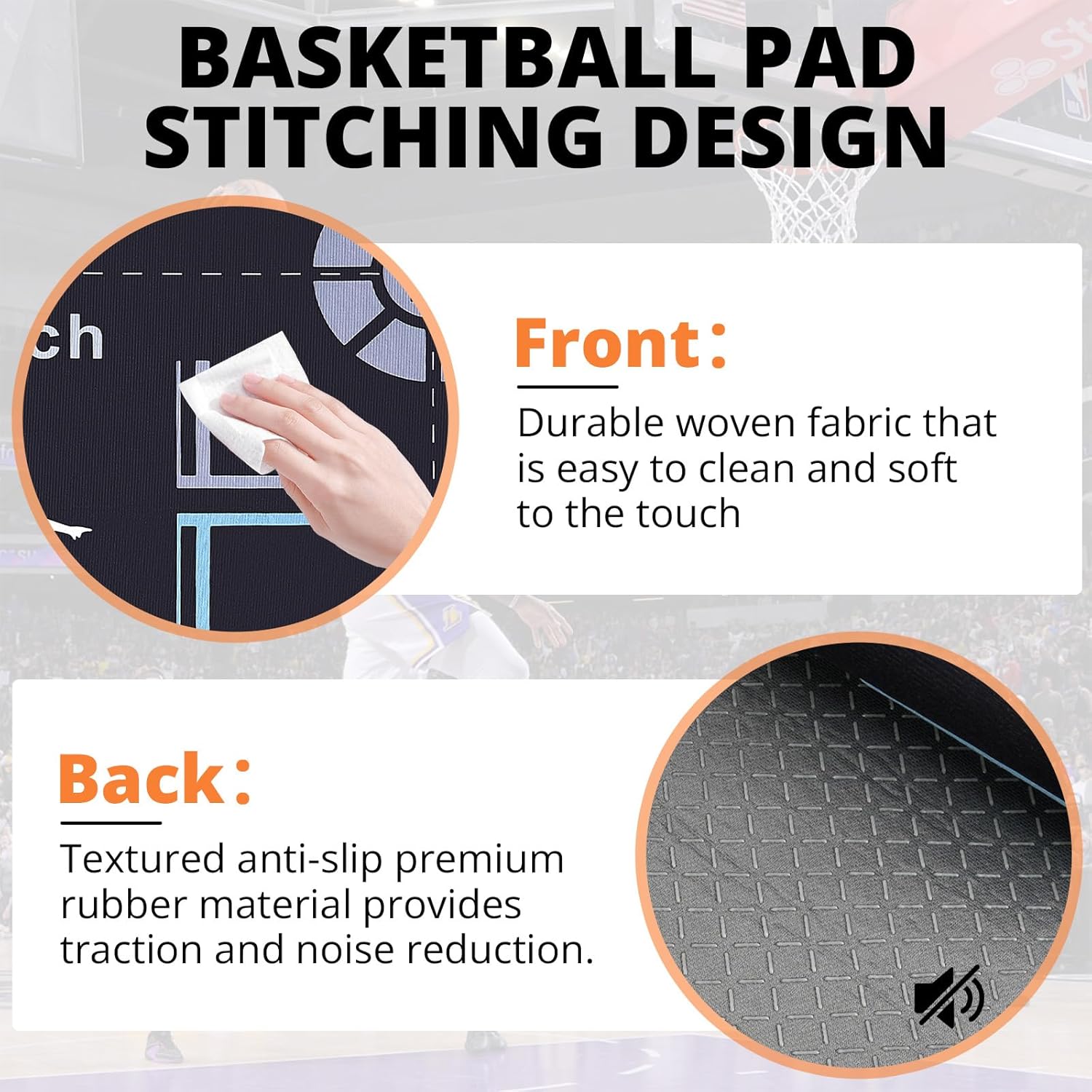 Portable Basketball Footwork Training Mat,Non-Slip Footwork Agility Mat for All basketball enthusiasts,Durable basketball footwork training equipment suitable for all ages, effectively enhancing speed, strength, and coordination.