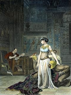 Cleopatra Vii (69-30 BC) Nlast Macedonian Queen Of Egypt Cleopatra Before Julius Caesar (100-44 BC) Steel Engraving 19Th Century After The Painting By Jean Leon Gerome Poster Print by (18 x 24)