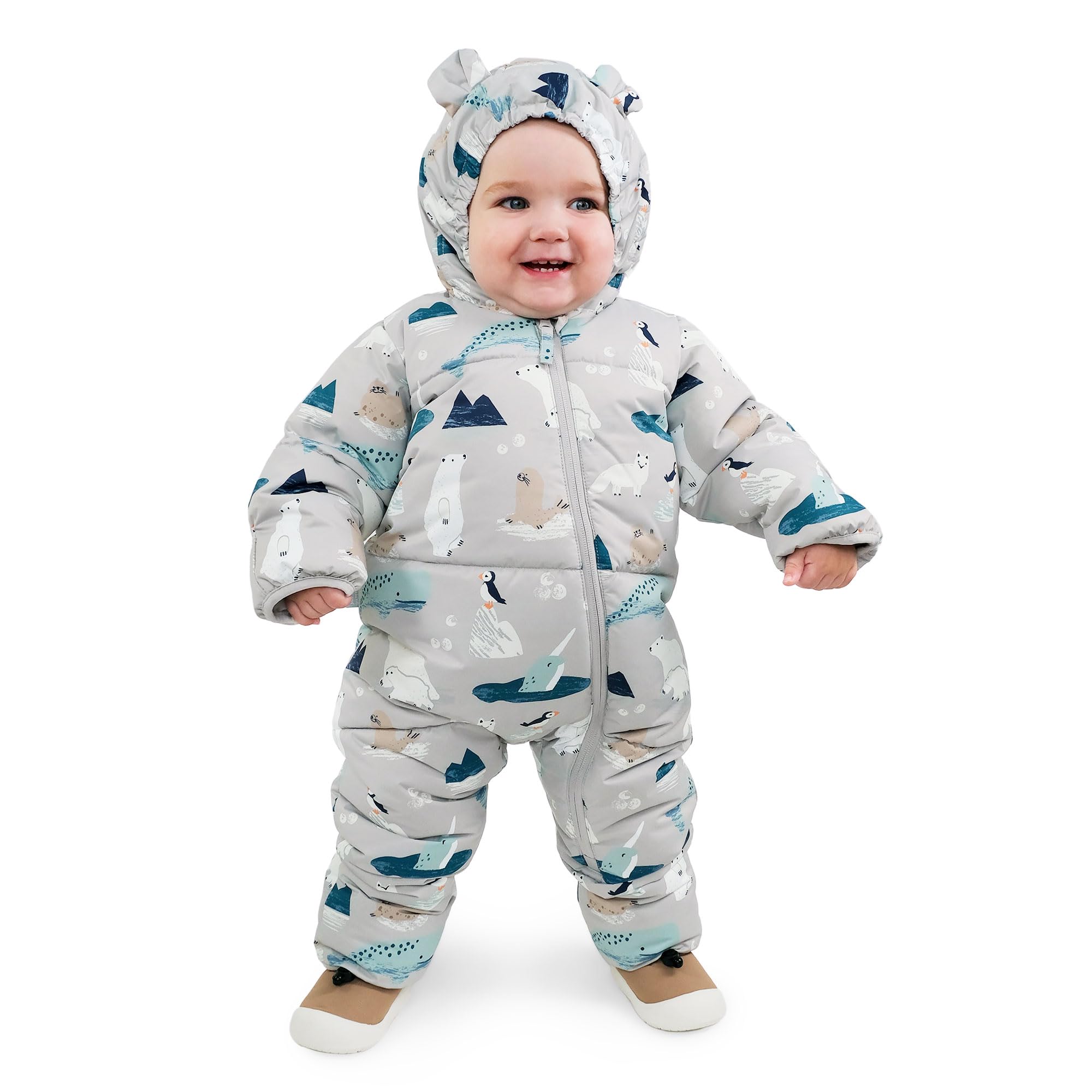 JAN JUL Water-resistant Toasty-Dry Puffy Suit for Babies and Toddlers