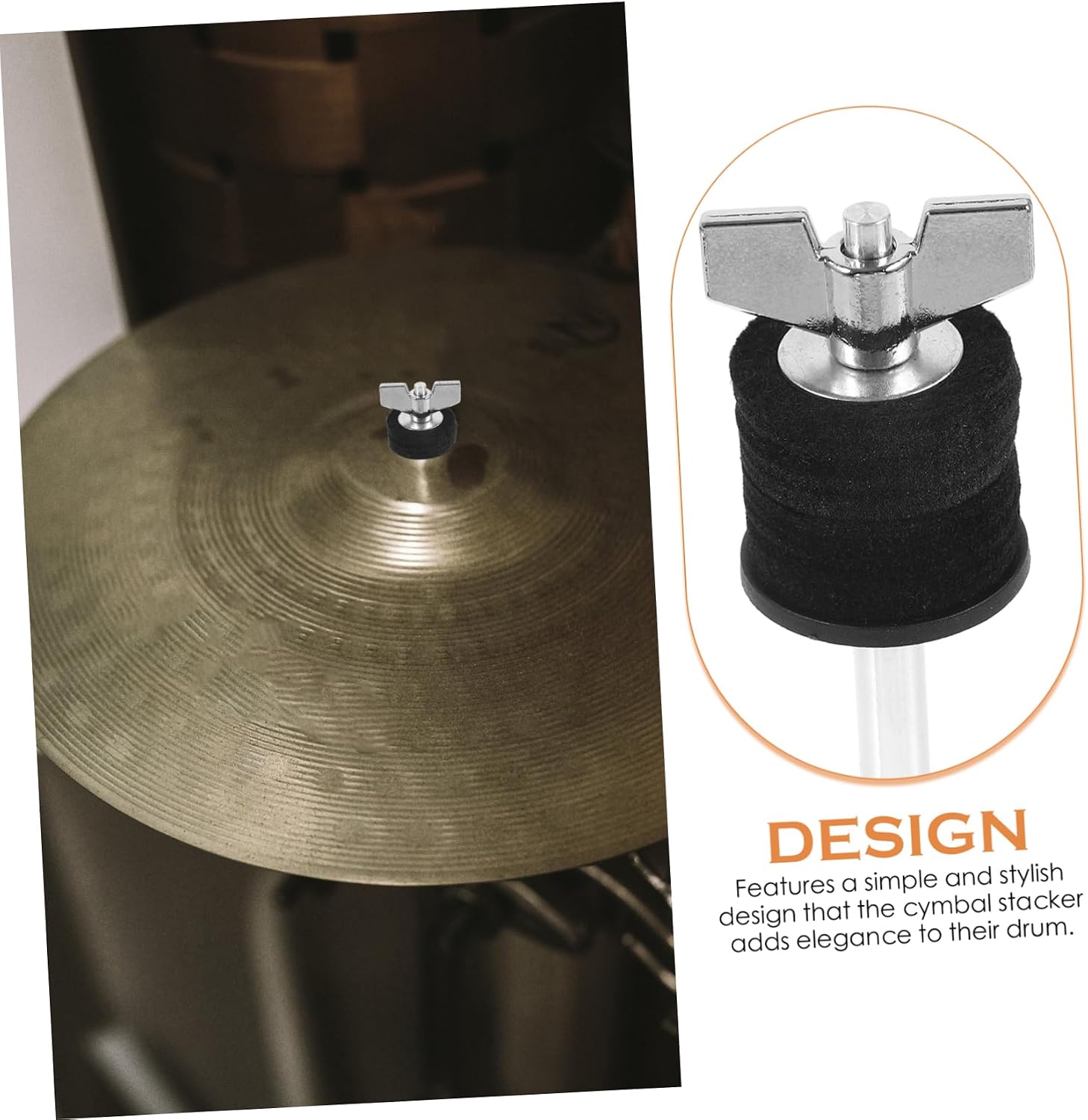 Cymbal Stacker Mount Extension Arm Double Layer Percussion Cymbal Holder for Drum Adjustable Boom Arm Bracket Accessories