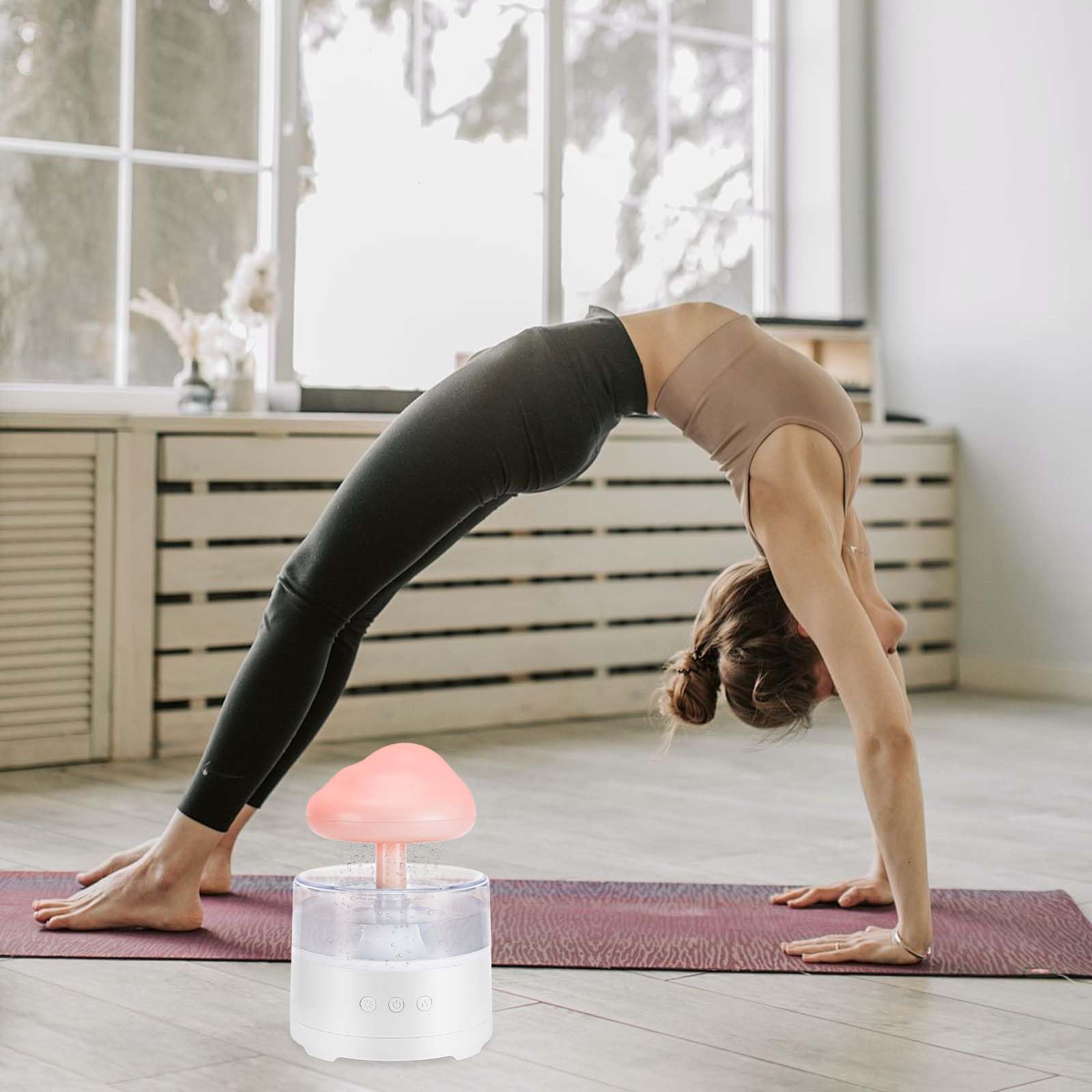 Nuages De Pluie Humidificateur D'air, 3 Modes Pluie/Veilleuse 7 Couleurs | 400 ml, Simuler la Chute de Gouttes de Pluie, Aide à Dormir Et à Se Détendre