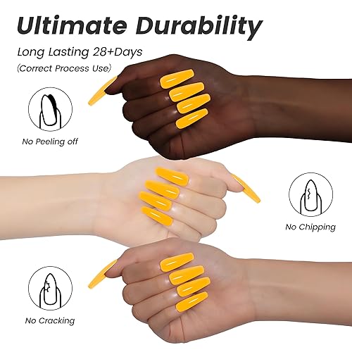 Miniatura 3 de YTD Likomey Esmalte de uñas de gel, 1 unidad de 0.5 onzas líquidas, color amarillo limón, gel de uñas UV Soak Off, manicura en casa de salón de