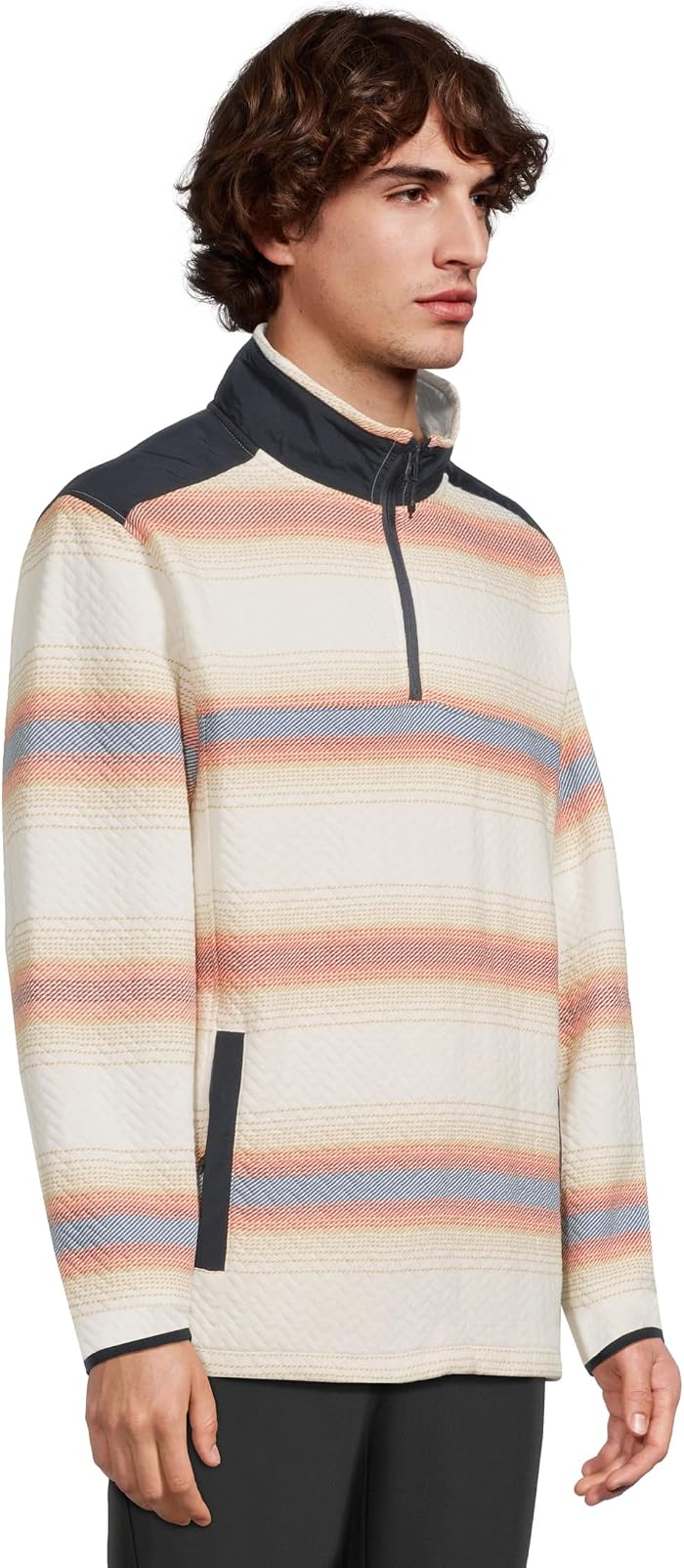 Мужская стёганая кофта Chubbies The Coastal на молнии 1/4, цвет: Разноцветный — фото 4