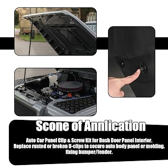 80 Pcs Universal Car Panel Clips, Universal Car Trim Clips Plastic Fasteners, 4 Sizes Mixed Auto Retainer Fastener Rivets for Vehicles Cars Boots Fender Trim Panels Interior Doors Bumper Clipss