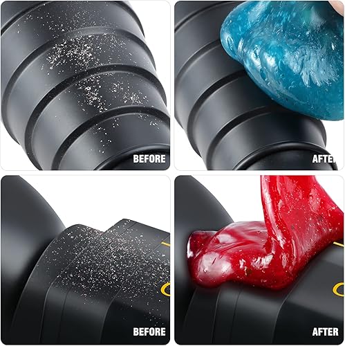 Miniatura 6 de DNA MOTORING Paquete de 2 geles de limpieza de automóvil, herramientas de detallado automático, masilla de limpieza para interior de automóvil,