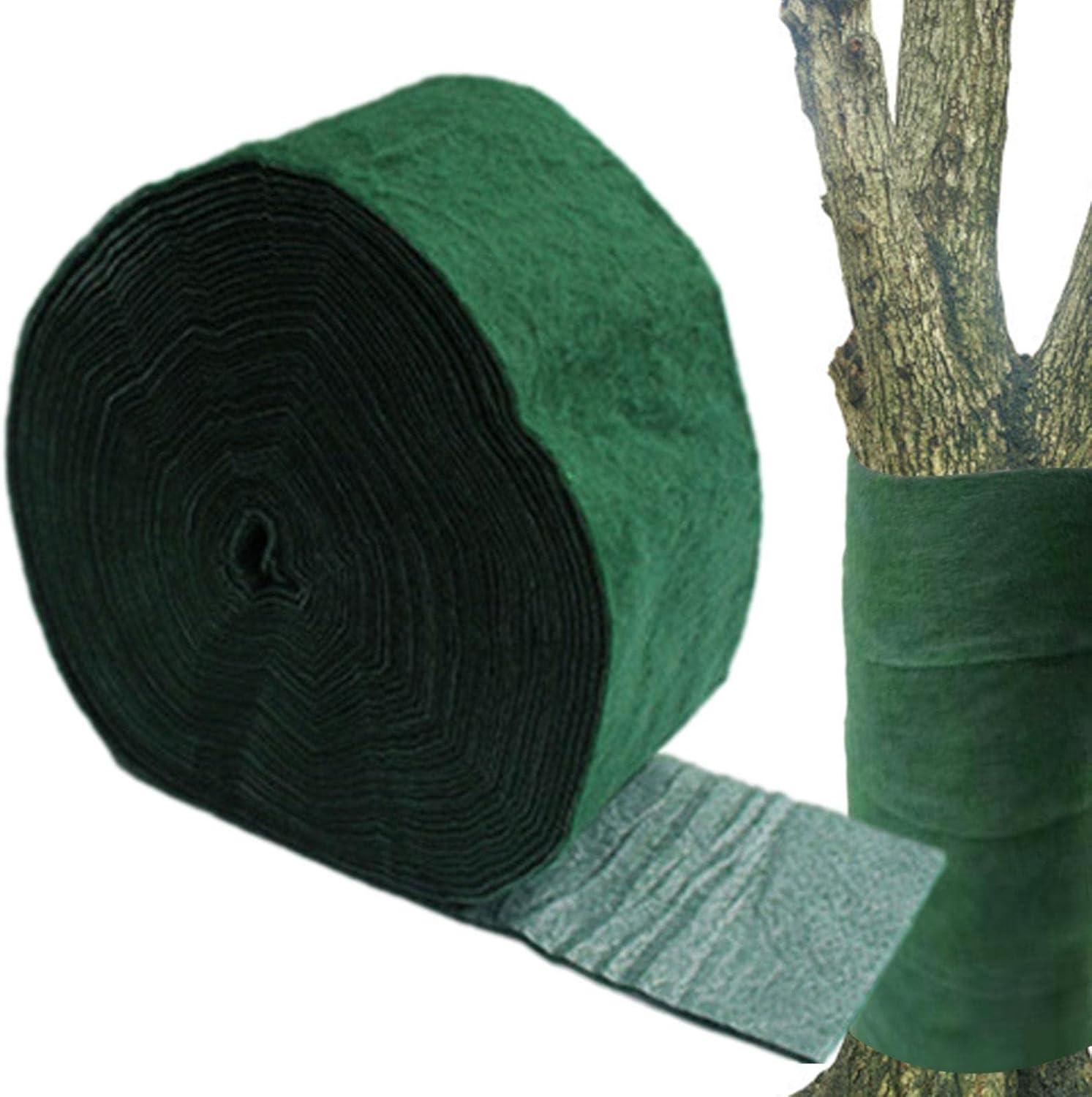 Amazon.co.jp ツリー テープ ラップ 多機能ツリー ラップ黄麻布生地,防寒木の幹テープ、ラップ植物凍結保護包帯ラップガード