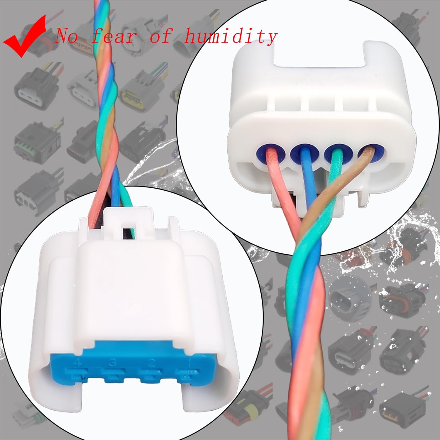 NEW OE 4PIN Fuel Pump Harness Connector Plug E3801M SP6632M P76665M For Chevy Malibu 2009 2010 Pontiac G6 Saturn 2.4L 3.5L Saturn Aura 2009 2.4L