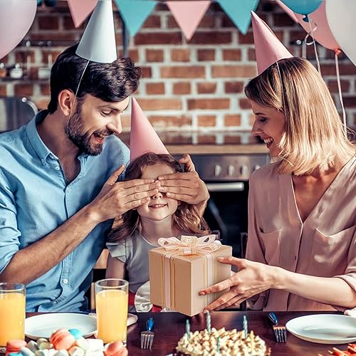 Miniatura 8 de Papel de seda metálico de oro rosa, 60 hojas de papel de seda de oro rosa brillante para bolsas de regalo, manualidades, envoltura de regalos,