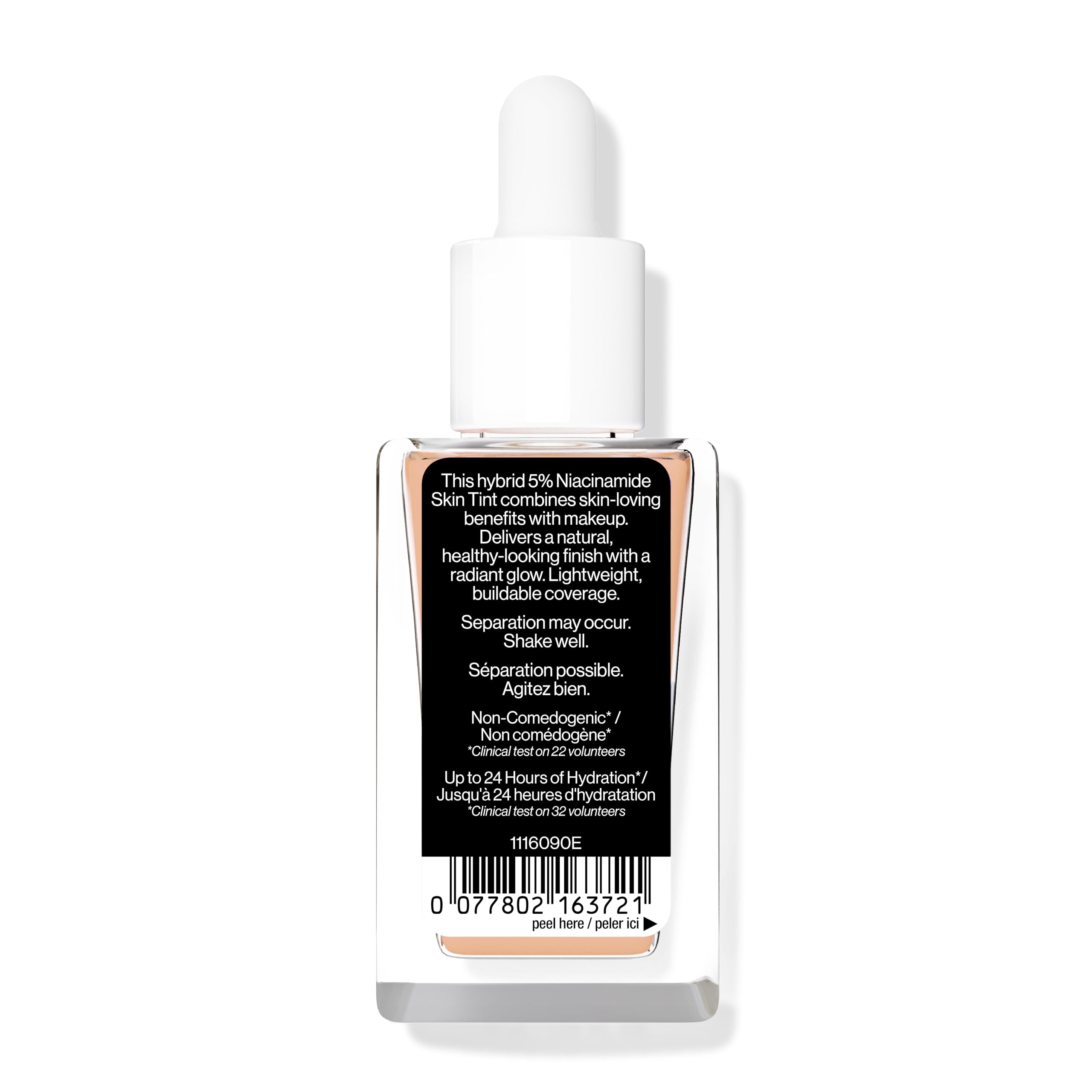 Wet n Wild Bare Focus Niacinamide Skin Tint, Lekki Podkład z Formułą do Stopniowego Budowania Krycia, Wzbogacony Kwasem Hialuronowym i Witaminą E dla Promiennego Wyglądu, Natural Light