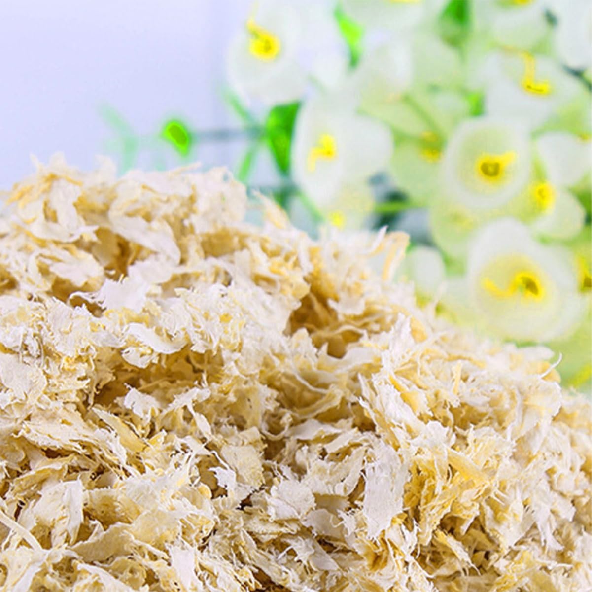 KOMBIUDA Hamster Wood Shavings Bedding for Burrowing Small Pets 500g Wood | Fluffy Nesting Material, Safe for Pets, Suitable for Gerbils and Crittertrails, Natural Wood Bundle