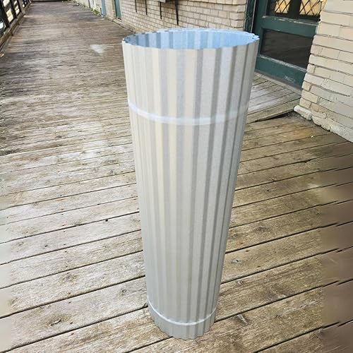 Miniatura 1 de Revestimiento de metal corrugado (Galvalume, rollo de 10 pies), paneles plateados para pared (estaño Dakota)