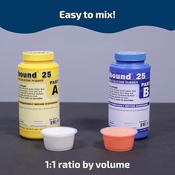 Smooth on Rebound 25 - Brushable Platinum Silicone Rubber - Pint Unit