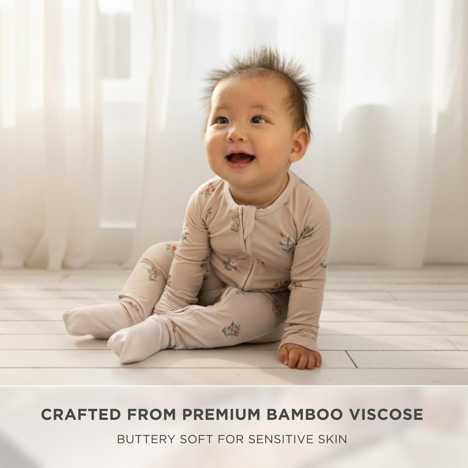 LittleHippo 2-Way Zipper Onesie Romper, Soft Spandex & Viscose from Bamboo One Piece Pajamas, Newborn, Baby Boys & Girls