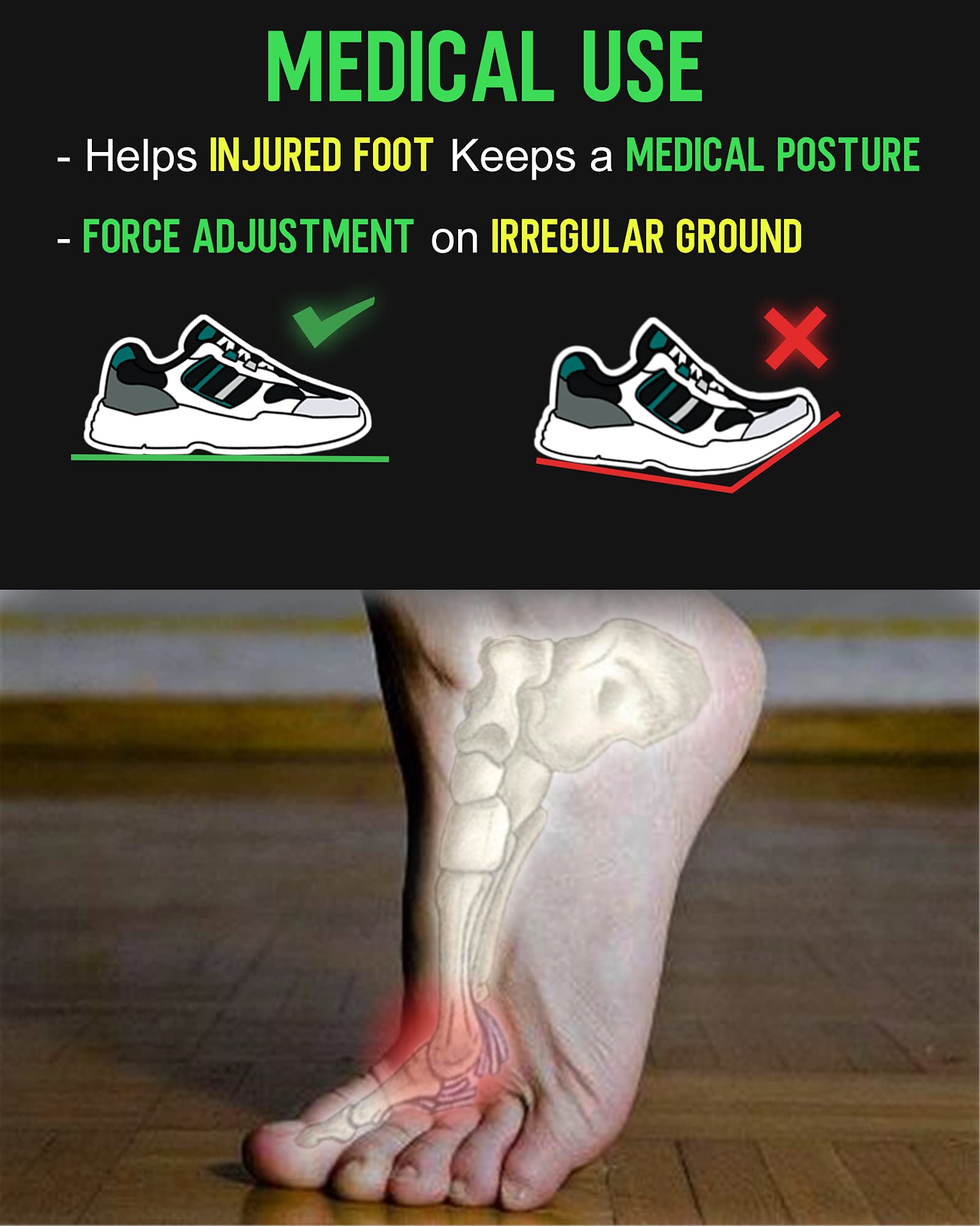 Kohlefaser-Einlegesohle, Kohlefaser-Schuheinlagen für Mann und Frau, Fußball, Wandern, Sport, orthopädische Schuhverstärkungseinlage für Fußarthritis, Hallux Rigidus Mortons Toe.., 260mm, Men's 8,