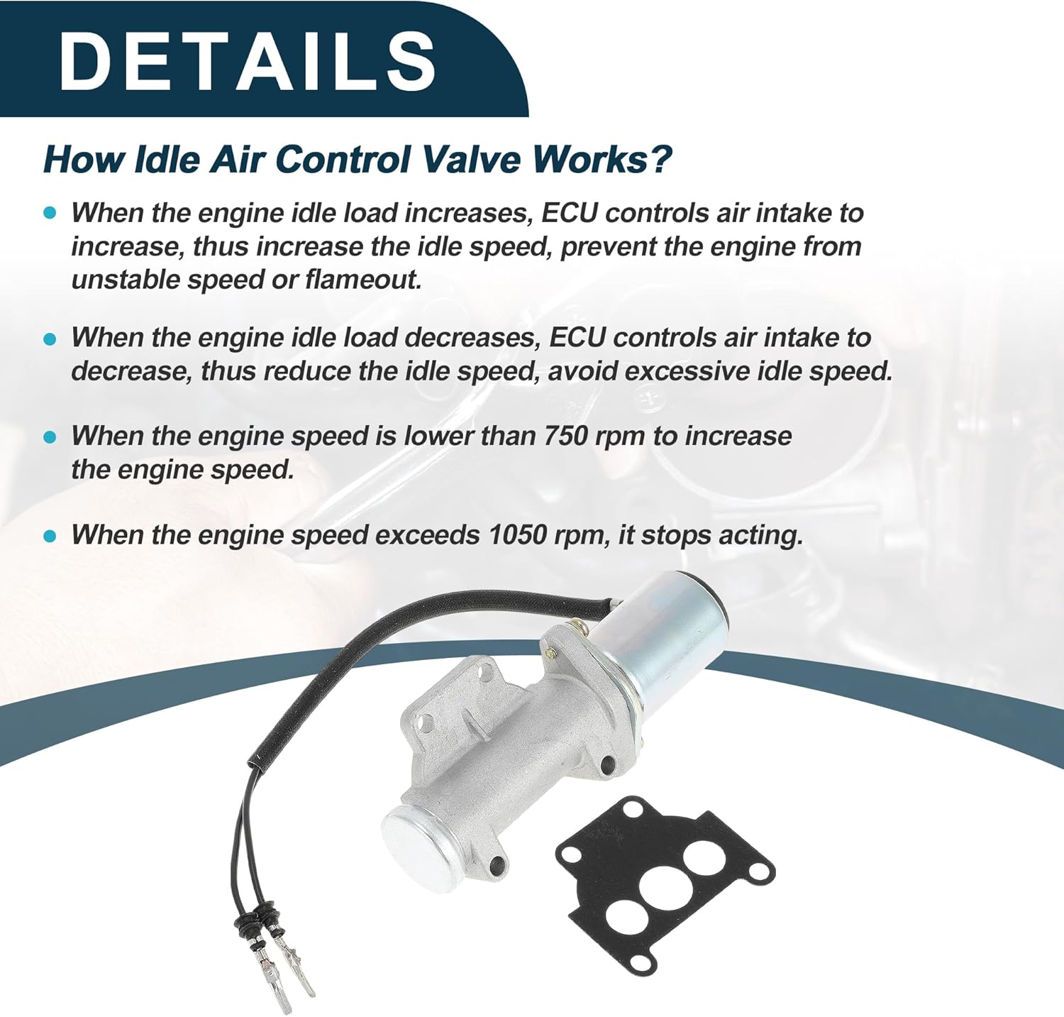 Car Idle Air Control Valve for Nissan Pickup 1986-2009 for Nissan D21 1990-1994 Replace No.237810F300 IACV Idle Valve Idle Air Control Valve