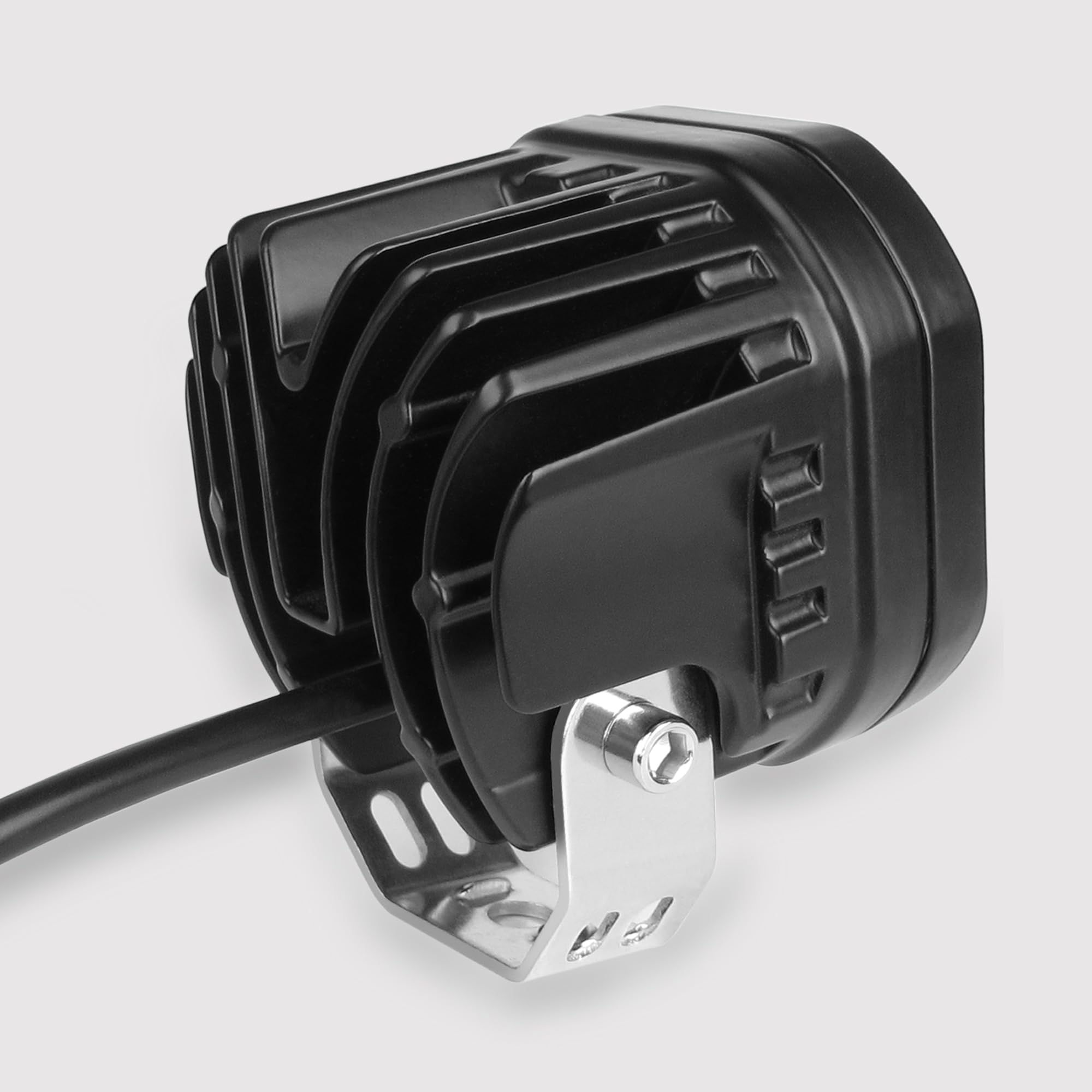Zielona lampa LED pod strąki, 7,5 cm, 40 W, kwadratowa, 12/24 V, wodoszczelna, do łodzi, polowania, wędkowania, motocykla, pickupu, ATV, ciężarówki, mgły, pracy, zestaw 2 szt