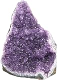 JIC Gem Natural Amethyst (2 lb to 3 lb) Crystal Cluster from Brazil Light Purple Quartz Geode for Home Decor