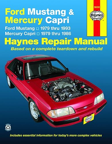 Ford Mustang, Ghia &amp; Cobra (79-93) &amp; Mercury Capri, Ghia &amp; RS (79-86) with In-line 4 cyl &amp; 6 cyl, V6 &amp; V8 Haynes Repair Manual (Haynes Repair Manuals)