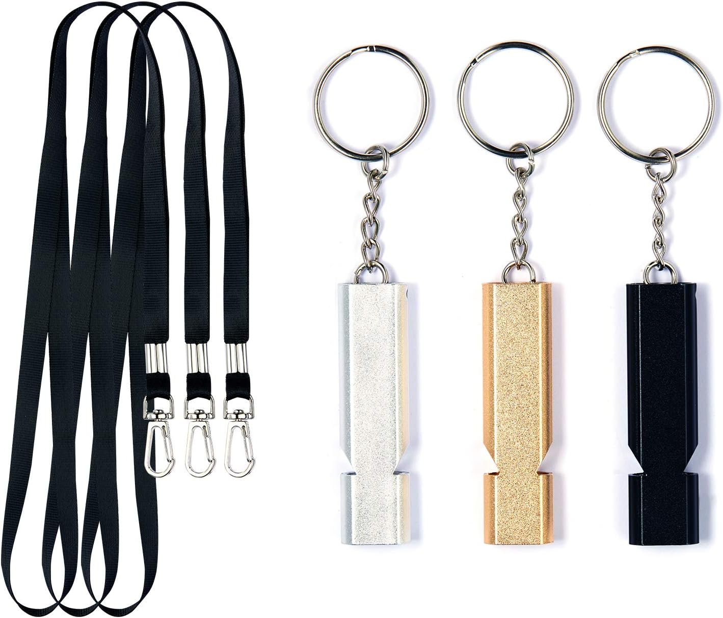 VENZ Emergency Whistle with Carabiner and Lanyard for Boating Fishing Boat Camping Hiking Hunting Rescue Signaling Kids Lifeguard : Sports & Outdoors