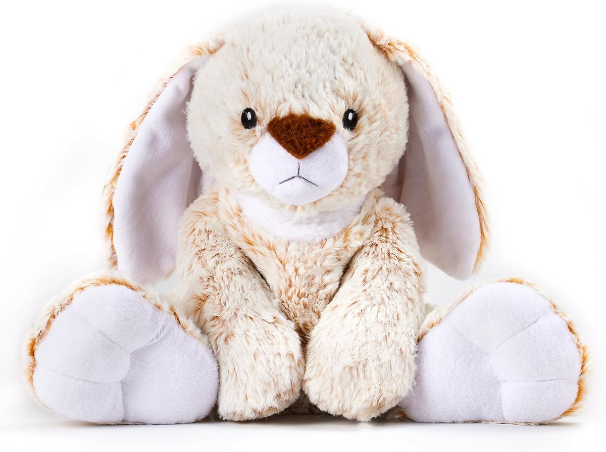 Bunny Microwavable Weighted Stuffed Animals,Heating Pad Animal for Period Cramps&Pain,Lavender Scented Heatable&Coolable Bunny Plushies Toy for Stress Relief,Gifts for Girls Kids Women