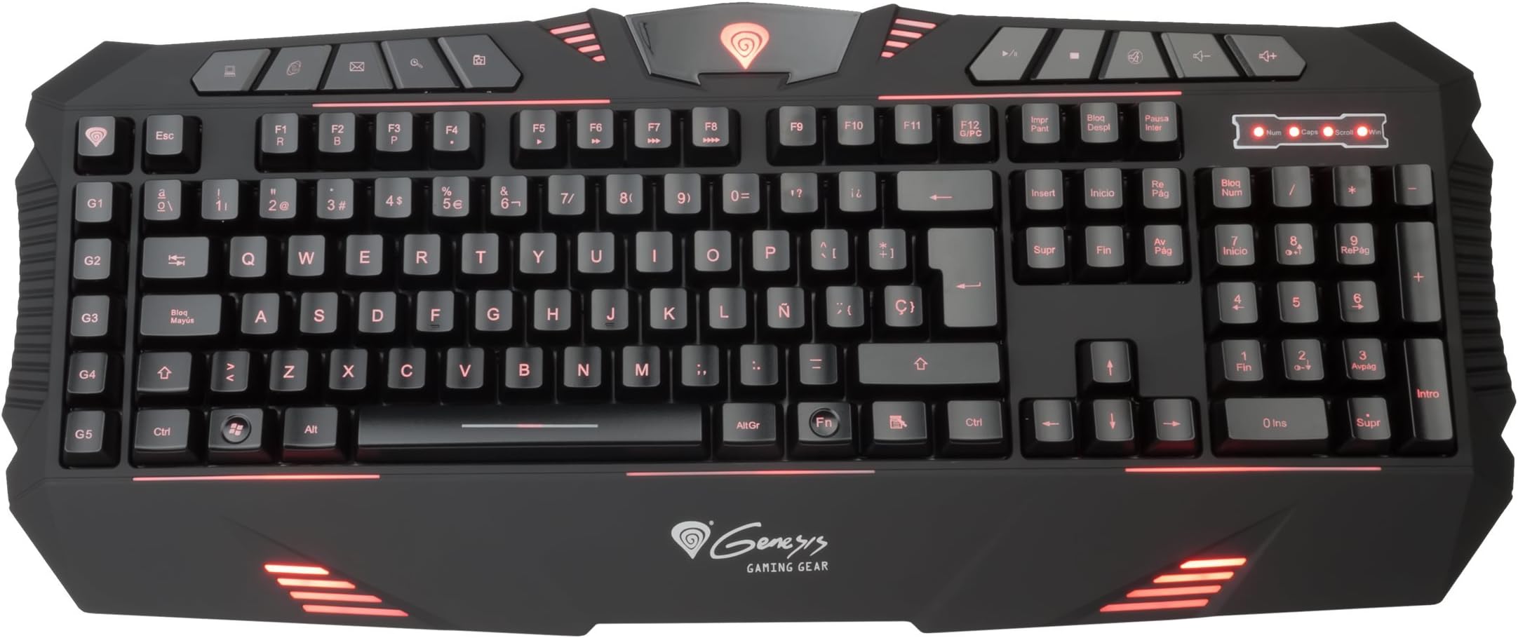 Natec Keyboard GENESIS RX66 GAMING Backlight Black USB