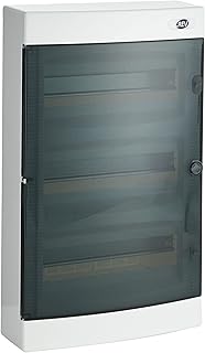 REV Verteilerkasten - Sicherungskasten Aufputz, Verteilerkasten 3-reihig 36TE, 400V, 117x290x485mm, weiß