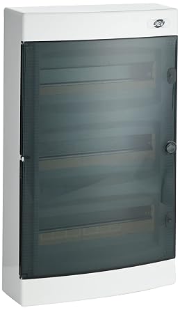 REV Fuse Box, Distribution Box, 3 Rows, 0515533555, 36TE, 400V, 117 x 290 x 485 mm, White