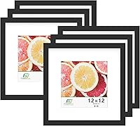 Vista 73 de FrameWorks Marcos de fotos clásicos de madera de 12 x 12 a 8 x 8 pulgadas con vidrio templado, roble natural, paquete de 2