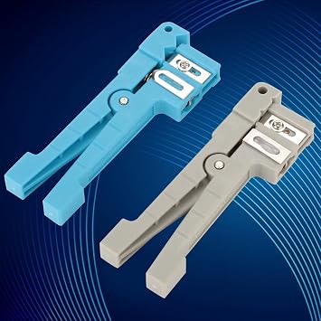 Fiber Optic Stripper Wire Strippers Cable Fiber Jacket Stripper, Coaxial Cable Cutter Ring Cutter Tool Cable And Twisting Tool Fiber Optic Tool 45-163 45-162 Practical For Screen Twisted Pair