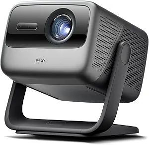 JMGO N1S Ultra 4K Triple Laser Projector with WiFi and Bluetooth, 2800 ISO Lumens, Google TV, 360° Sensorless Picture Correction, 300