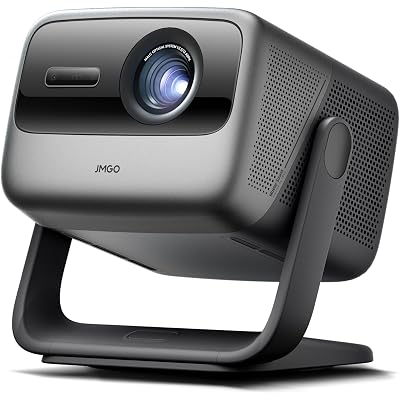 JMGO N1S Ultra 4K Triple Laser Projector with WiFi and Bluetooth, 2800 ISO Lumens, Google TV, 360° Sensorless Picture Correction, 300", HDR10, 20W Dolby Digital Plus, 3D-Active, Smart and Portable