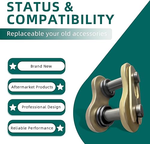 Miniatura 6 de AUTOKAY 4 eslabones de conexión de 520 cadenas Master Link O-Ring para motocicleta Dirt Bike