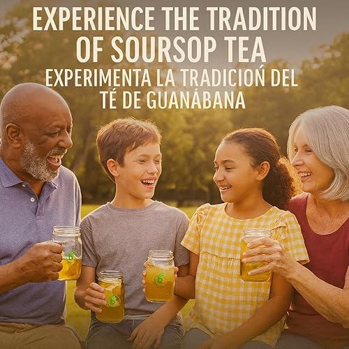 Miniatura 2 de Té de hierbas Guanábana (Guanábana)  3.5 oz (100 g) Hojas secas  100% natural, vegano, sin OMG, sin azúcar, sin cafeína  Infusión de hierbas rica en