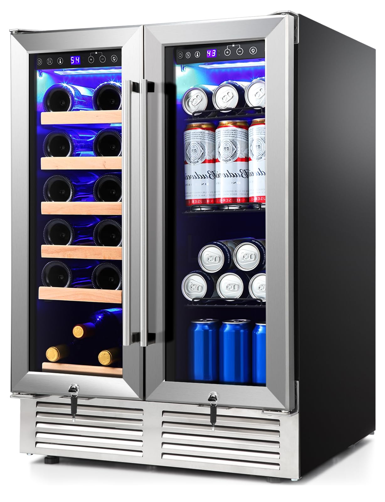 WAA W51115-WAA Beverage Cooler Silver