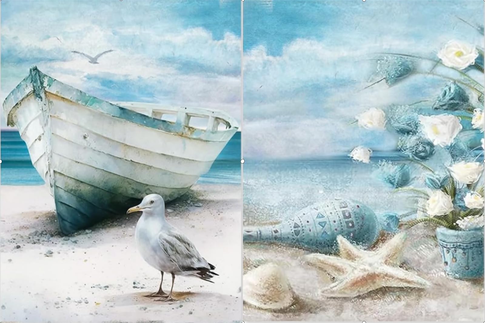 Tabeskly 2 Pack Aesthetic Room 5d Diamond Painting Kits for Adults Brid Kids Full Dimond Art Pictures Set