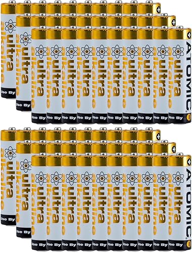 Miniatura 14 de ATOMIC Baterías ultra alcalinas AA/AAA/AAAA/N-Cell 1.5V (LR6 AM3, LR03 AM4, LR8D425 AM6) (AA, 4 baterías)