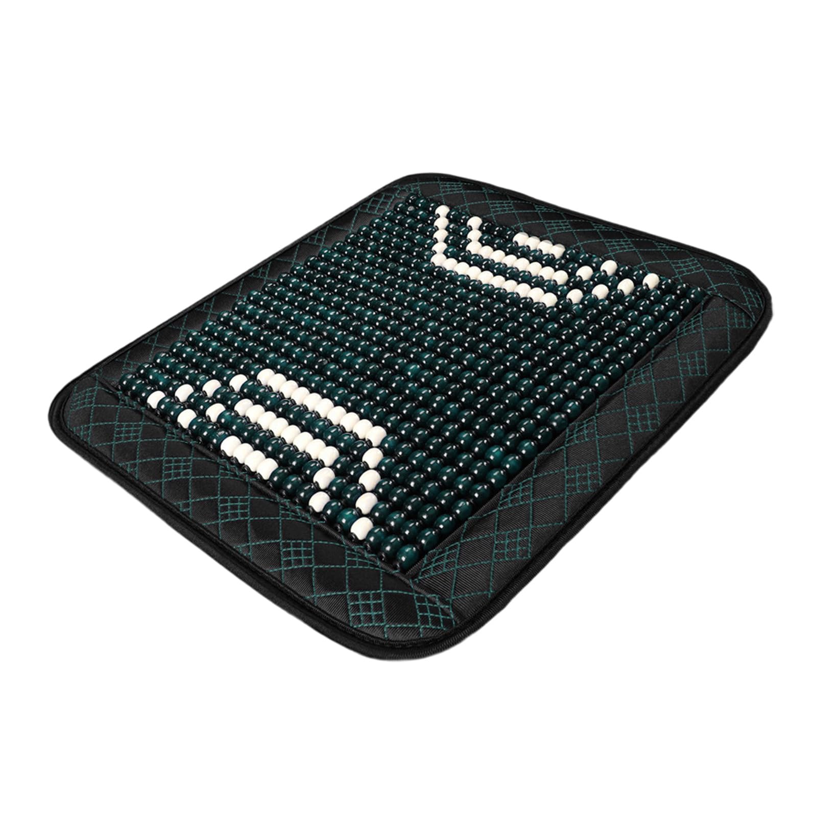 Hsioluted Beaded Seat Covers Lumbar Back Brace Cushion Vehicle Chair Ventilated Cooling Seat Pad Covers