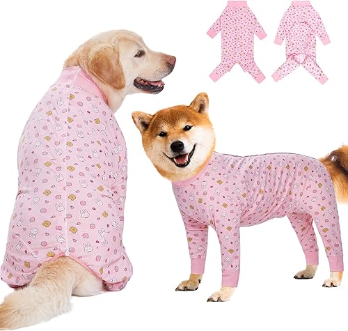 Traje de recuperación para perros grandes y medianos después de la cirugía, suave y transpirable antilamidas, alternativa al collar electrónico y