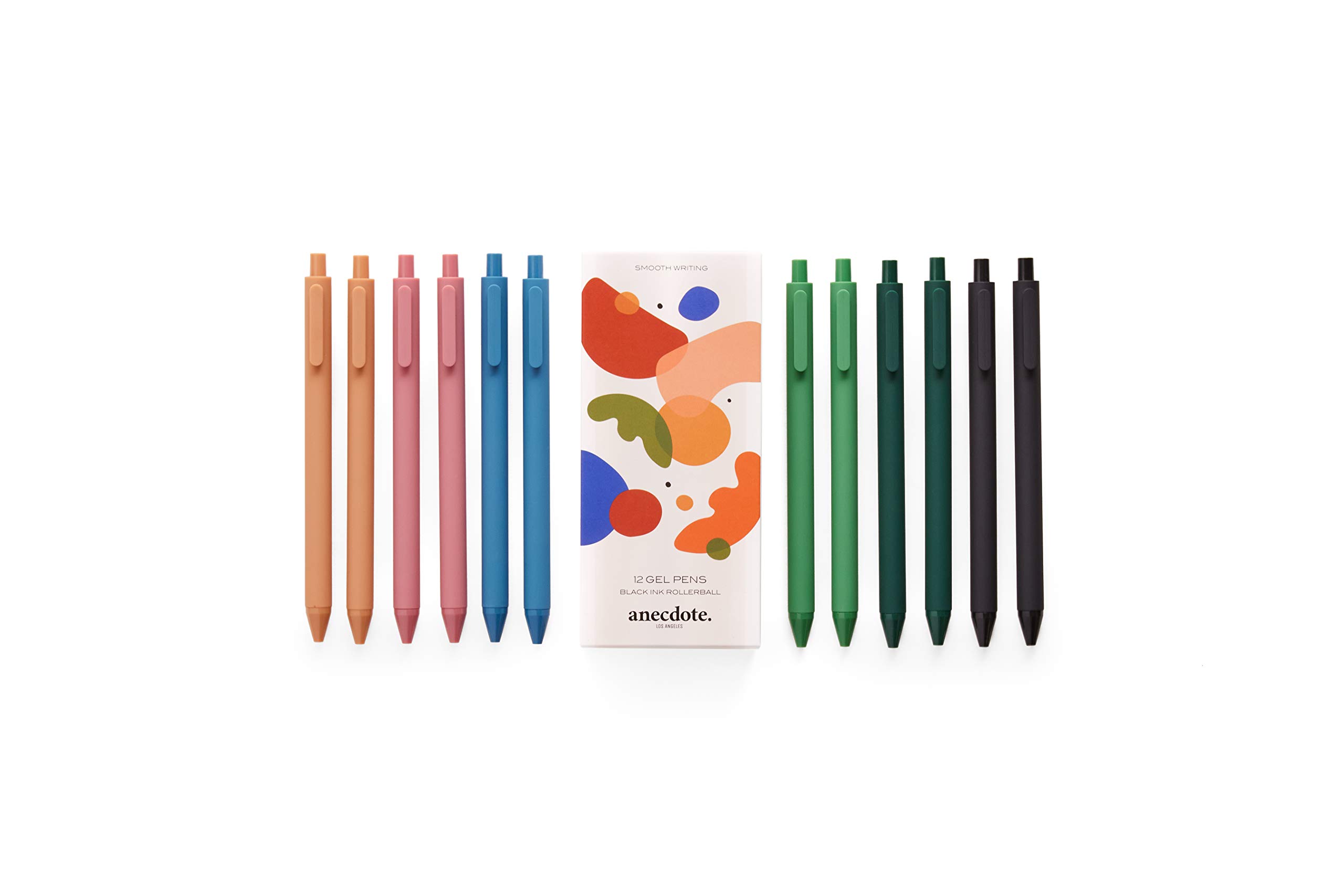 Buy ANECDOTE Gel Pens Black Ink Gel Pens 12 Pack Retractable Pen