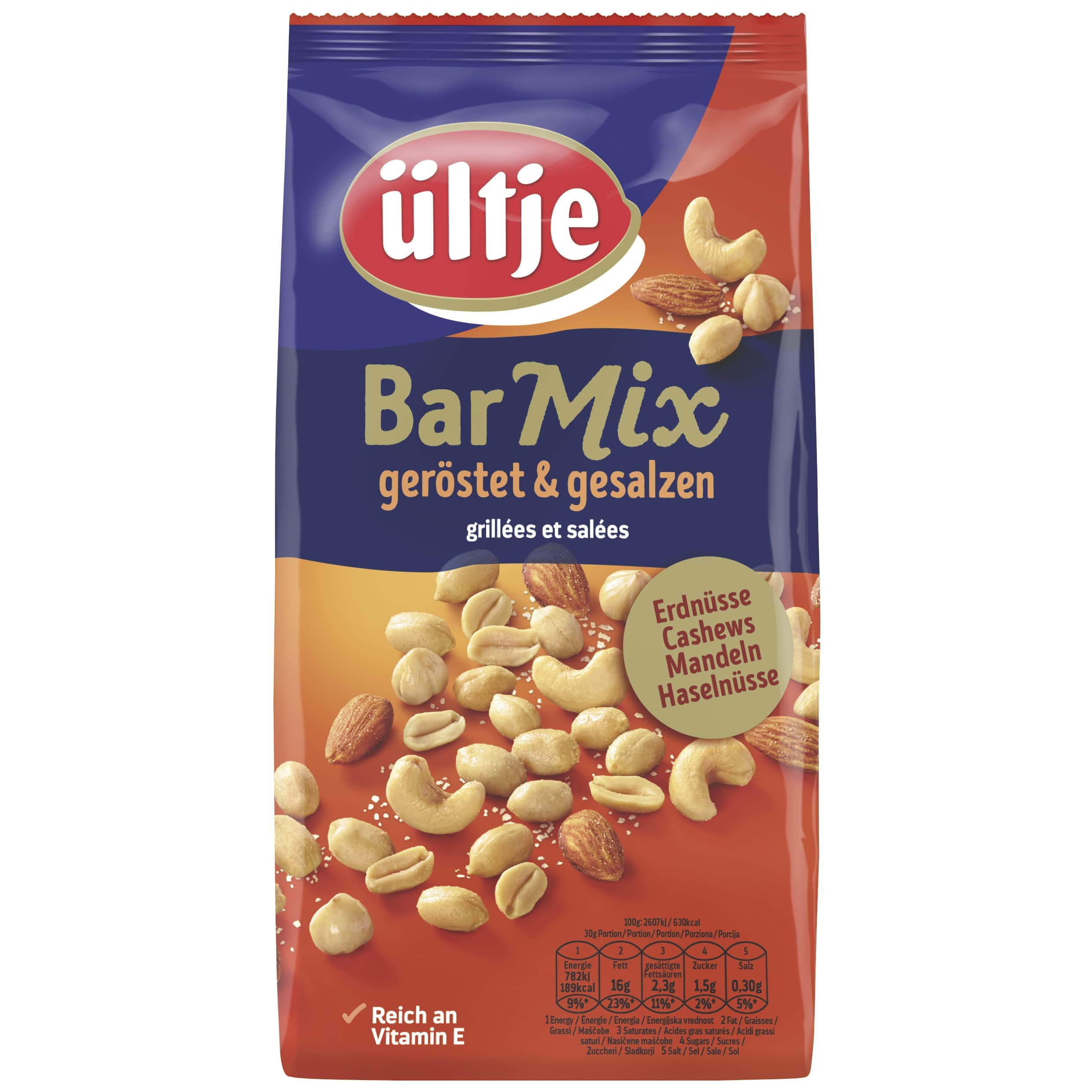 ültje Studentenfutter, original, 1kg & Bar Mix, geröstet & gesalzen, 1.000g