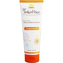 Lil Naked Bee Baby Lotion for Kids 8 oz Orange Popsicle Cheeks to Cheeks Face & Body Lotion for Hydrating & Moisturizing for Skin