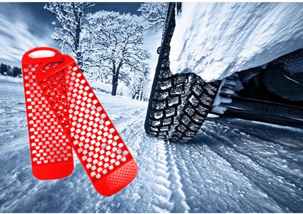 Vehicle Security Driving Equipment 2Pcs Car Recovery Board Anti-Skid Mats Track Off-Road Traction Boards