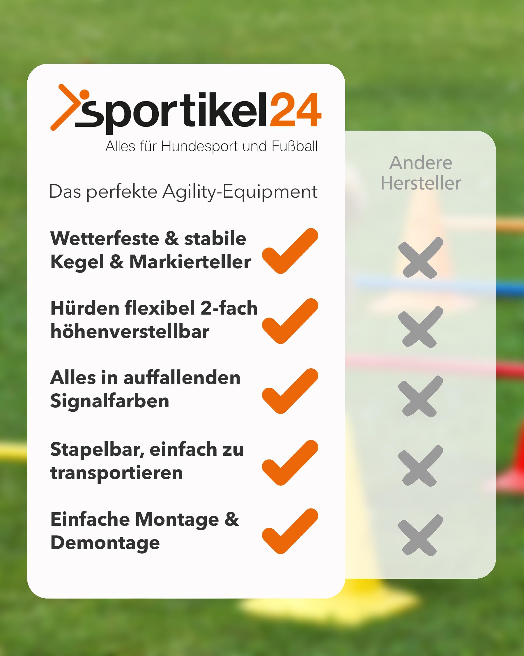 Kit de coordination avec échelle de coordination, plaques de marquage, obstacles de saut et sac - Pour parcours, mouvement et coordination - École, sport et entraînement des chiens