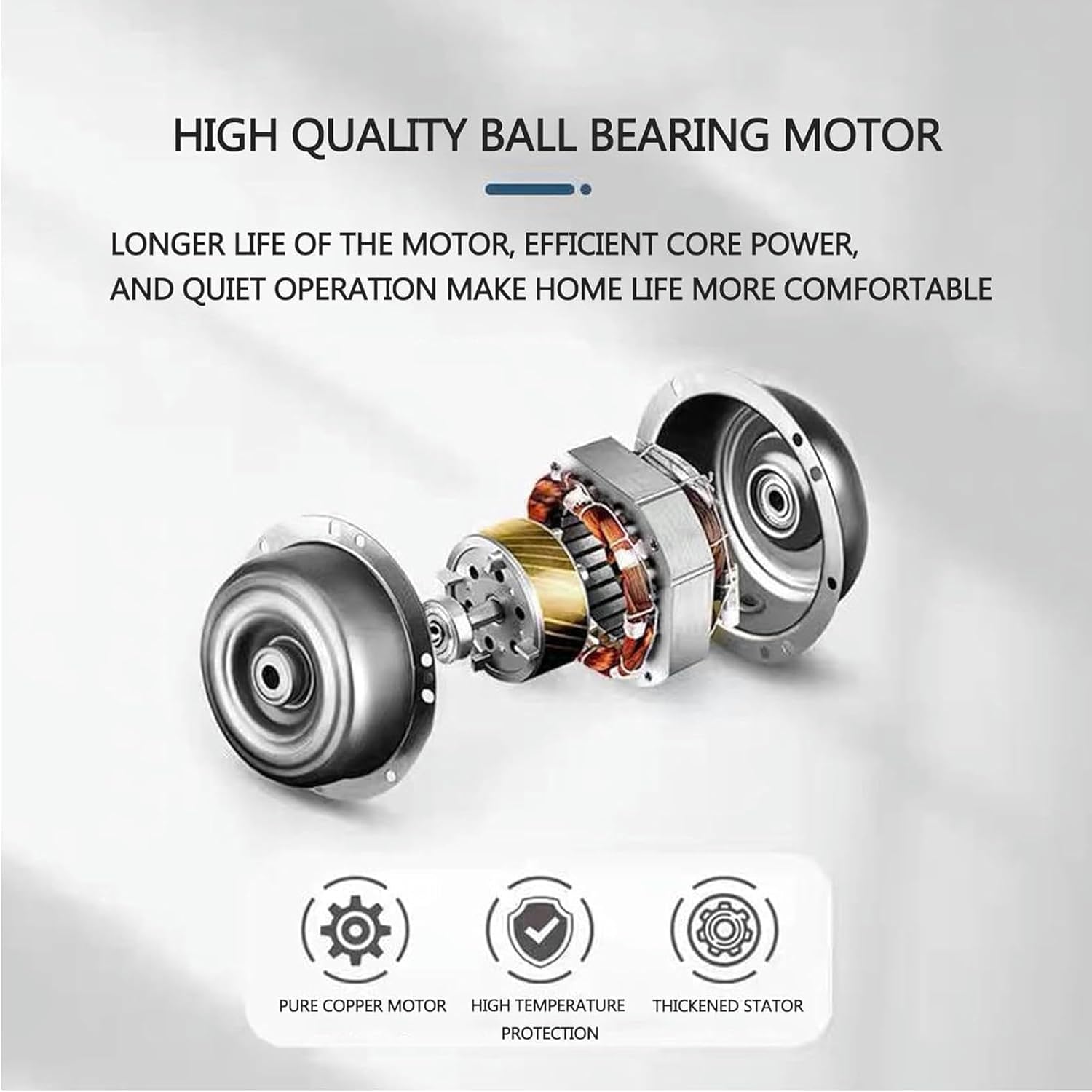 AMNOOL Household Induced Draft Fan for Chimney, Chimney Ventilation Fans, Fireplace Smoke Extractor Pumps, Blower Fan for Stove Heating Extractor 100W-1