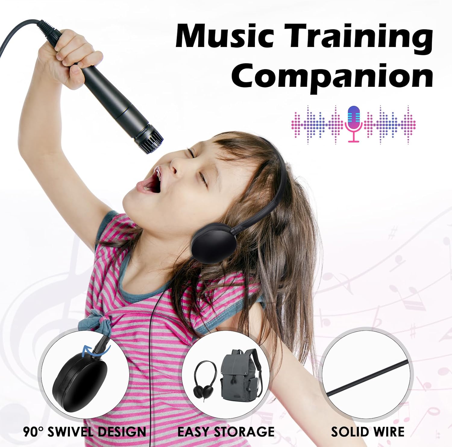 Kids Headphones Bulk 30 Pack for Classroom School Wholesale Earphones Class Set for Students Teens Children and Adult (Black Color)