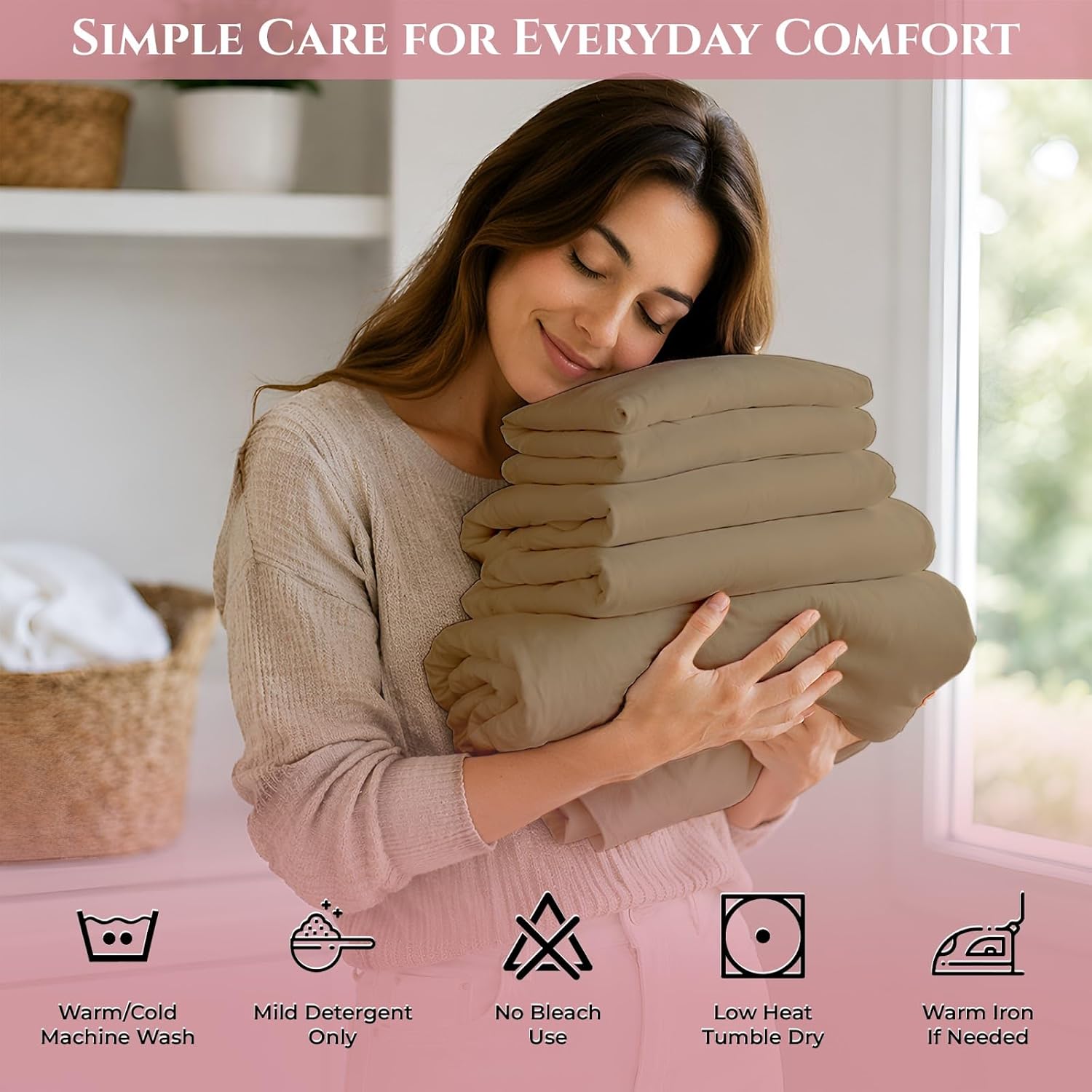 Sheets Twin XL Size Bed Sheets-100% Long Staple Soft Egyptian Cotton SheetSet, 4 Piece Set-Upto 15" Deep Pocket-Pure Egyptian Cotton Bed Sheets Set (Taupe)