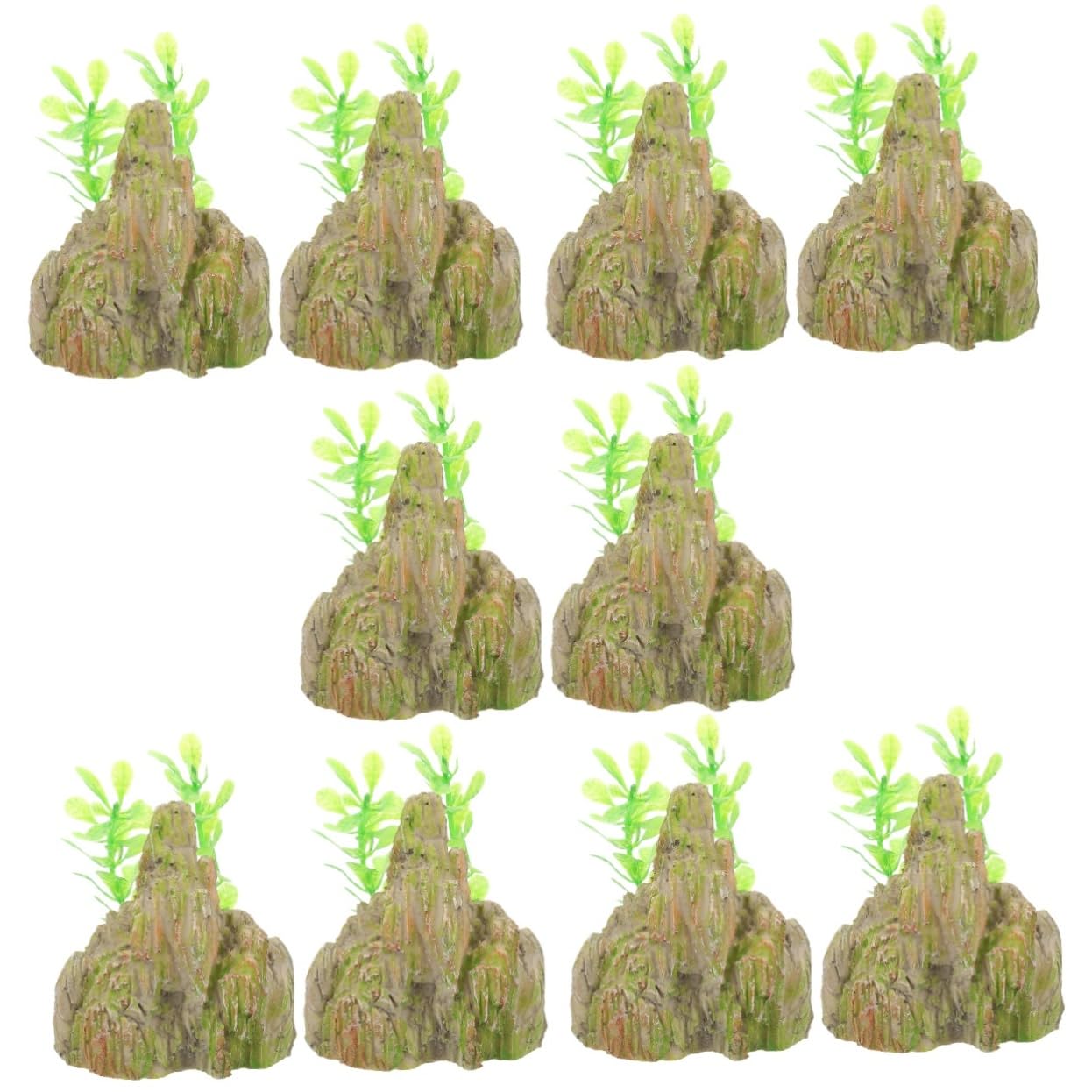 Accessoires pour poissons et faux aquarium rocheux MAGICLULU de 10 pièces